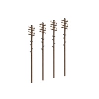 Ratio OO Telegraph Poles (16 Per Pack)