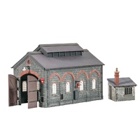 Ratio OO Engin Shed and Hutt (176mm X 90mm X 120mm)