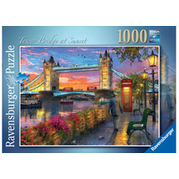 Ravensburger Tower Bridge at Sunset 1000pc Jigsaw Puzzle
