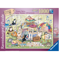 Ravensburger Crazy Cats The Good Life 1000pc Jigsaw Puzzle