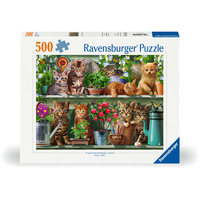 Ravensburger Cats on the Shelf Puzzle 500pc Jigsaw Puzzlec