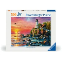Ravensburger Lighthouse at Sunset Puzzle 500pc Jigsaw Puzzlec