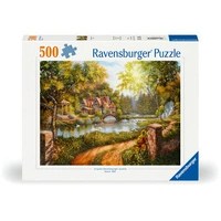 Ravensburger Cottage by the River Puzzle 500pc Jigsaw Puzzlec