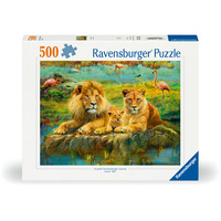 Ravensburger Lions in the Savannah Puzzle 500pc Jigsaw Puzzlec