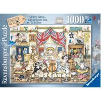 Ravensburger Crazy Cats Afternoon Tea Tiddles 1000pc Jigsaw Puzzle