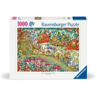 Ravensburger Floral Mushroom Houses Puzzle 1000pc Jigsaw Puzzle