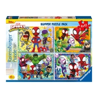 Ravensburger Spidey & His Friends Bumper Pack 4x42pc Jigsaw Puzzle