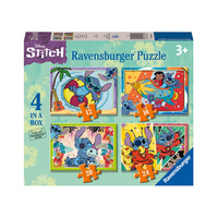 Ravensburger Disney Stitch 4 in a Box 12/16/20/24pc Jigsaw Puzzle