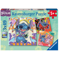 Ravensburger Disney Stitch 3x49pc Jigsaw Puzzle