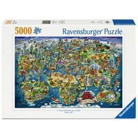 Ravensburger - Illustrated World Map 5000pc Jigsaw Puzzle