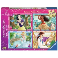 Ravensburger Disn.Princess Bumper Pack 4x100pc Jigsaw Puzzle