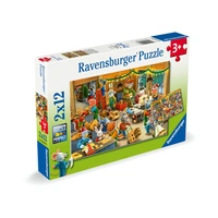 Ravensburger Christmas Toy Factory 2x12pc Jigsaw Puzzle