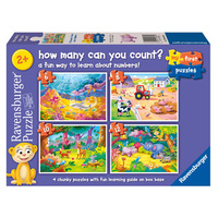 Ravensburger How Many Can You Count? 6/8/10/12pc Jigsaw Puzzle