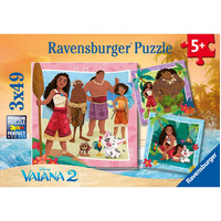 Ravensburger Disney Moana 2 3x49pc Jigsaw Puzzle