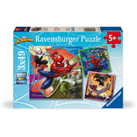 Ravensburger Marvel Spider-Man It's Web-Slinging Time 3x49pc Jigsaw Puzzle