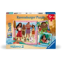 Ravensburger Wild Things Moana 2 3x49pc Jigsaw Puzzle