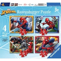 Ravensburger Marvel Spider-Man - 4 in a Box 12/16/20/24pc Jigsaw Puzzles