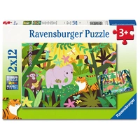 Ravensburger - Animal Friends in Nature Jigsaw Puzzle 2x12pc