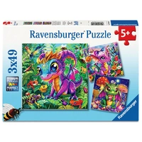 Ravensburger - Baby Garden Dragons 3x49pc Jigsaw Puzzle