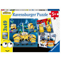 Ravensburger Minions 2 3x49pc Jigsaw Puzzle