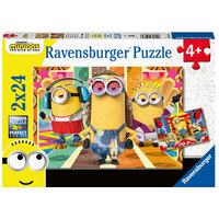 Ravensburger - 2x24pc The Minions in Action Jigsaw Puzzle 05085-7