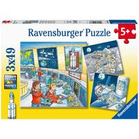 Ravensburger Tom & Mia go on a Space Mission 3x49pc Jigsaw Puzzle