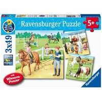 Ravensburger A Day at the Stables 3x49pc Jigsaw Puzzle