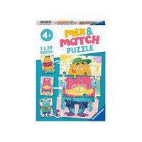 Ravensburger Mix-up Monsters! 3x24pc Jigsaw Puzzle