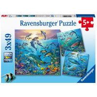 Ravensburger Ocean Life 3x49pc Jigsaw Puzzle