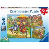 Ravensburger - 3x49pc Life of the Knight Jigsaw Puzzle 05150-2