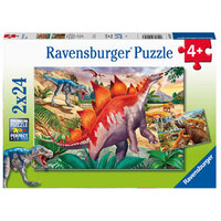 Ravensburger - 2x24pc WT Primeval Times Jigsaw Puzzle 05179-3