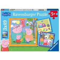 Ravensburger Peppa's Family & Friends 3x49pc Jigsaw Puzzle
