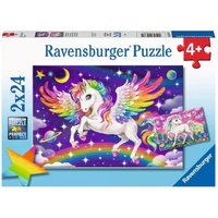 Ravensburger Unicorn and Pegasus 2x24pc Jigsaw Puzzle