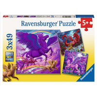 Ravensburger Mythical Majesty 3x49pc Jigsaw Puzzle