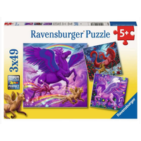 Ravensburger Mythical Majesty 3x49pc Jigsaw Puzzle