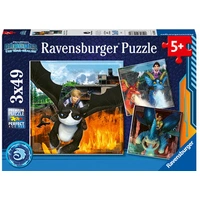 Ravensburger Wild Things Dragons 3x49pc Jigsaw Puzzle