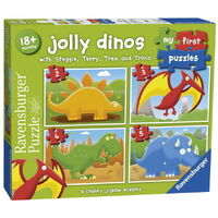 Ravensburger - 2/3/4/5pc Jolly Dinos My First Jigsaw Puzzle 07289-7