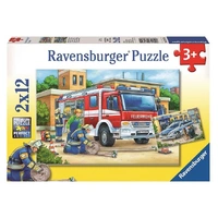 Ravensburger Police and Firefighters 2x12pc Jigsaw Puzzle