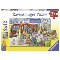 Ravensburger - 2x12pc Please get In! Jigsaw Puzzle 07611-6