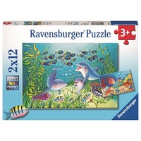 Ravensburger - 2x12pc On the Seabed Jigsaw Puzzle 07625-3