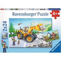 Ravensburger - 2x24pc Diggers at Work Jigsaw Puzzle 07802-8