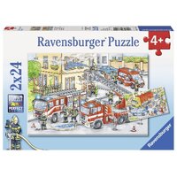 Ravensburger - 2x24pc Heroes in Action Jigsaw Puzzle 07814-1