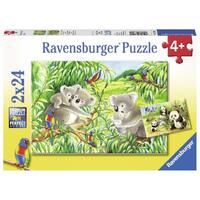 Ravensburger - 2x24pc Sweet Koalas and Pandas Jigsaw Puzzle 07820-2