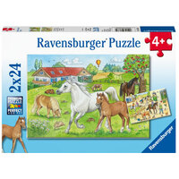 Ravensburger 2x24pc At the Stables Jigsaw Puzzle