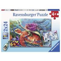 Ravensburger - 2x24pc Mermaid Adventures Jigsaw Puzzle 07834-9