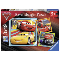 Ravensburger - 3x49pc Disney Cars 3 Collection Jigsaw Puzzle 08015-1