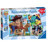 Ravensburger - 3x49pc Disney Toy Story 4 Jigsaw Puzzle 08067-0