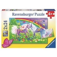 Ravensburger - 2x24pc Rainbow Horses Jigsaw Puzzle 09193-5