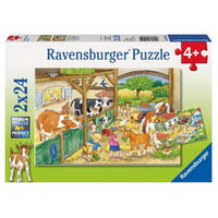 Ravensburger - 2x24pc Merry Country Life Jigsaw Puzzle 09195-9