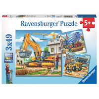 Ravensburger - 3x49pc Construction Vehicle Jigsaw Puzzle 09226-0
